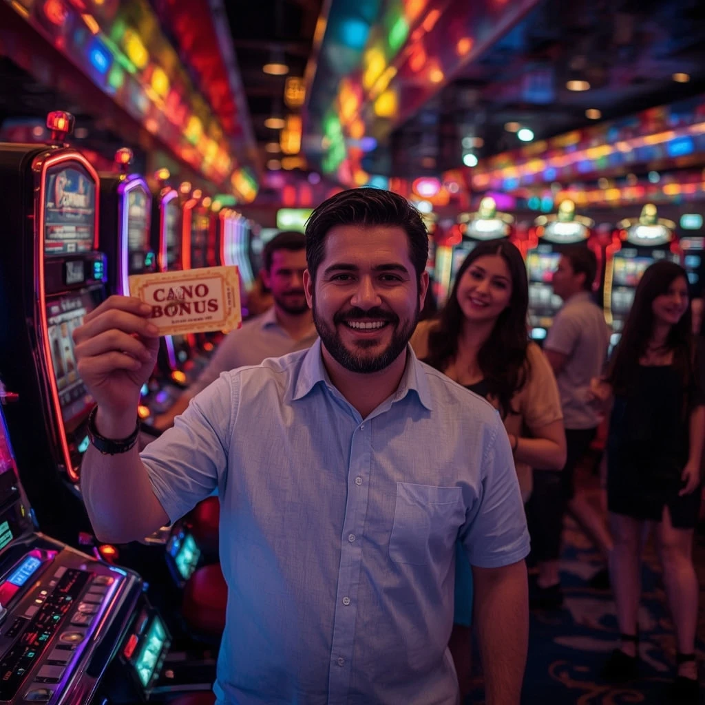persona con un bono de casino MARSBET CASINO