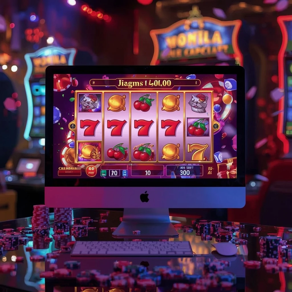 tragamonedas en la pantalla MARSBET CASINO