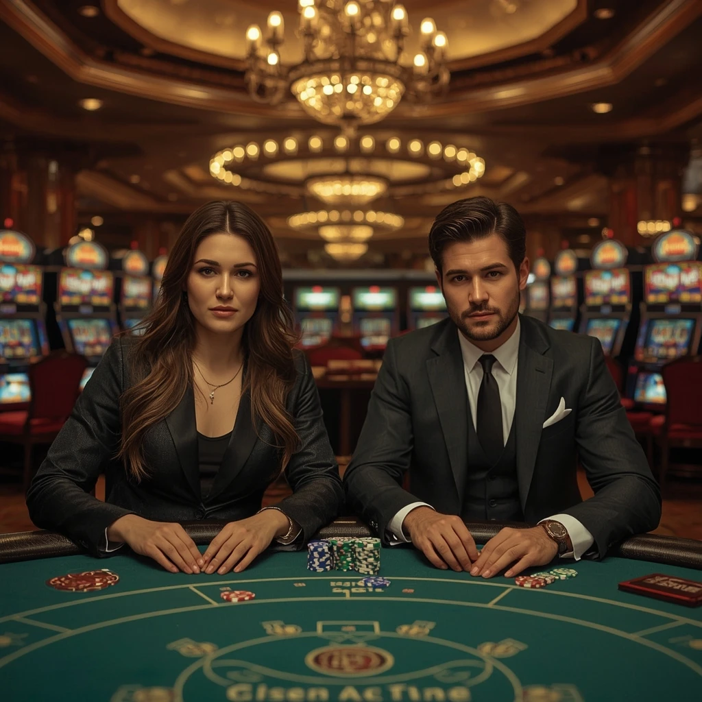 Dos jugadores de póker en MARSBET CASINO